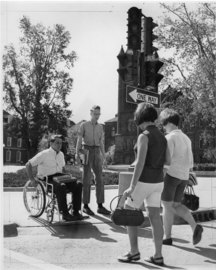 The first curb cuts at a post-secondary institution